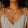 Molly Green - Audrina Open Heart Necklace - Jewelry