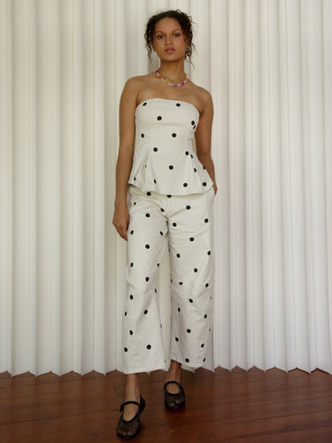 Molly Green - Bella Polka Dot Top - Casual_Tops