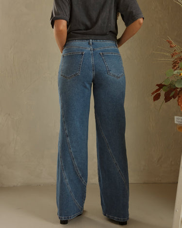 Molly Green - Better Days Wide Leg Jeans - Denim