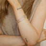 Molly Green - Caitlin Rice Bead Metal Bracelets - Jewelry