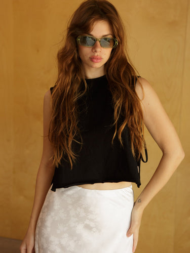 Molly Green - Clair Cut Off Tank - Casual_Tops