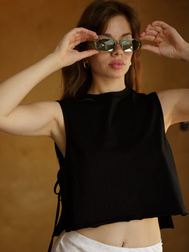 Molly Green - Clair Cut Off Tank - Casual_Tops