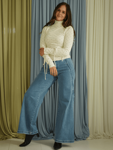 Molly Green - Dori Polka Dot Top - Casual_Tops