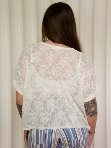 Molly Green - Emery Lace Tee - Casual_Tops