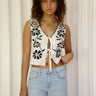 Molly Green - Emma Tie Sweater Vest - Sweaters_Cardigans