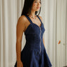 Molly Green - Fiora Denim Romper - Rompers _ Jumpsuits