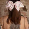 Molly Green - Floral Watercolor Hair Bow - Accessories