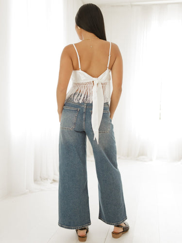 Molly Green - Future Tripping Wide Leg Jeans - Denim