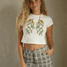 Molly Green - Geo Flower Baby Tee - Graphics