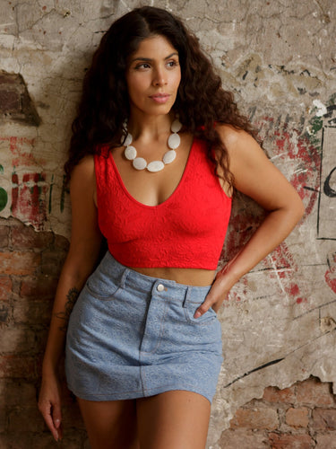 Molly Green - Isla V Neck Tank - Basic_Tops