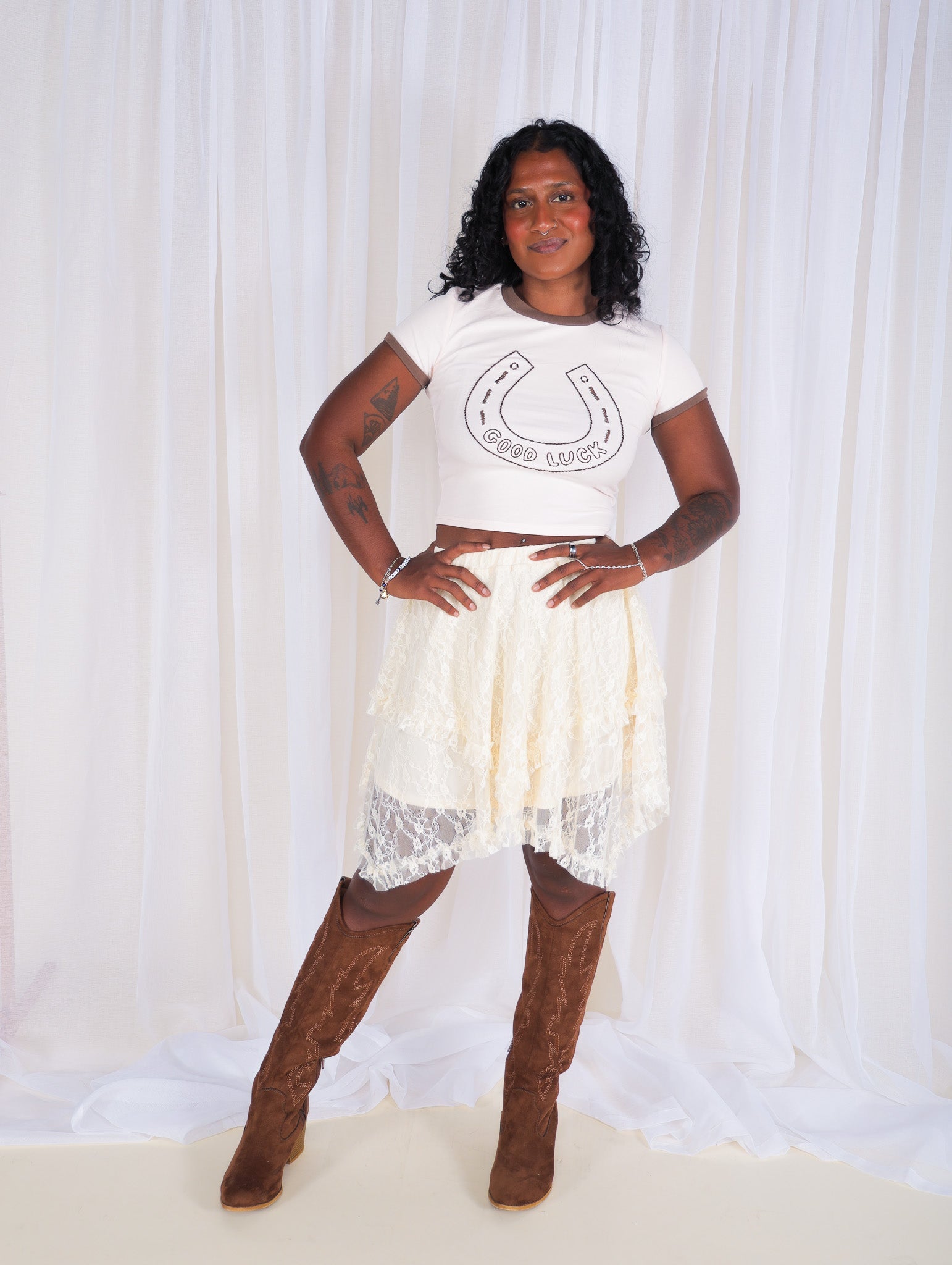 Jeanne Lace Mini Skirt