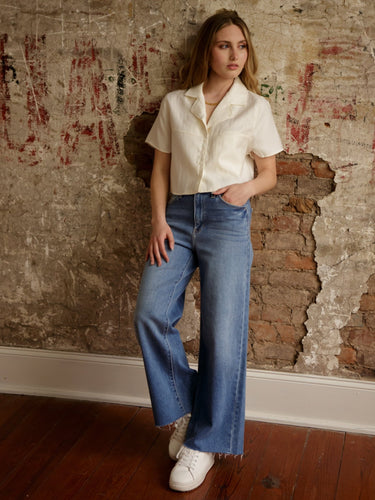 Molly Green - Joan Collared Crop - Casual_Tops