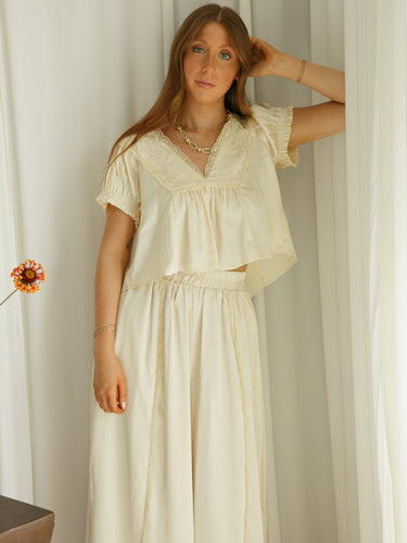 Molly Green - Joan Flower Blouse - Casual_Tops