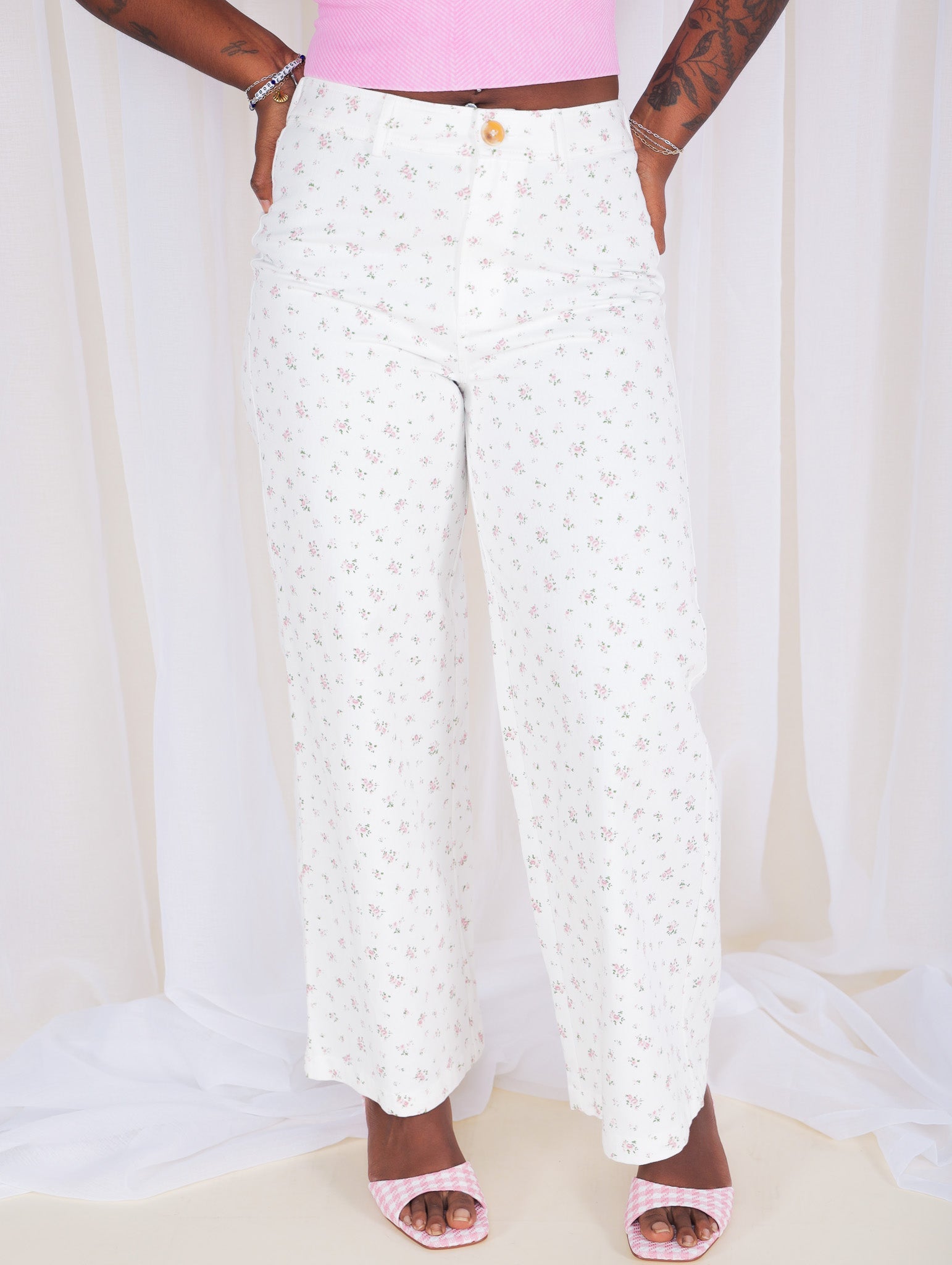Kerria Floral Denim Pants