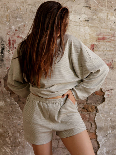 Molly Green - Kota Stripe Shorts - lounge_bottoms