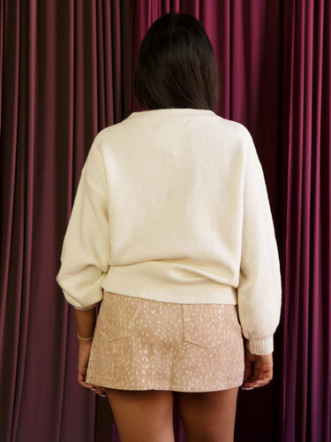 Molly Green - Maleah Tie Front Sweater - Sweaters_Cardigans