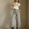 Molly Green - Malisha Checkered Pants - Pants