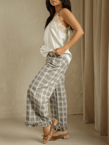 Molly Green - Malisha Checkered Pants - Pants