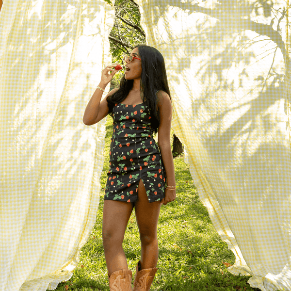 Molly Green - Megan Strawberry Mini Dress - Casual_Dresses