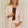 Molly Green - Nai Stripe Scallop Blazer - Outerwear
