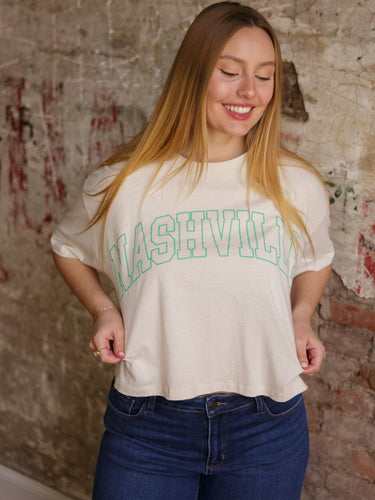 Molly Green - Nashville Outline Crop Tee - Graphics