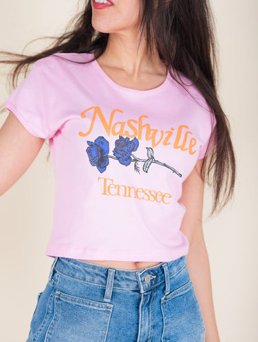 Molly Green - Nashville Pick A Flower Baby Tee - Graphics