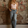 Molly Green - Nonsense Fold Over Jeans - Denim