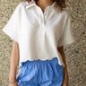 Molly Green - Pallela Collar Tee - Casual_Tops