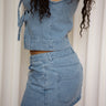 Molly Green - Risa Heart Denim Skirt - Skirts