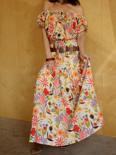 Molly Green - Ronna Floral Crop Top - Casual_Tops