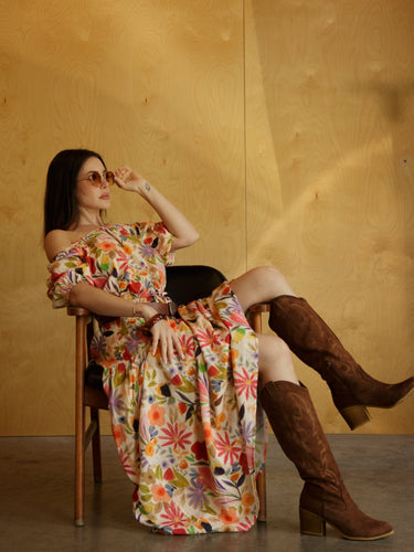 Molly Green - Ronna Floral Crop Top - Casual_Tops