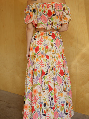 Molly Green - Ronna Floral Midi Skirt - Skirts