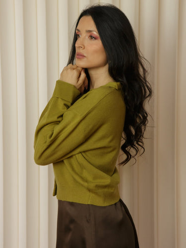 Molly Green - Sadie High Neck Cardigan - Sweaters_Cardigans