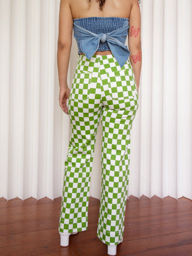 Molly Green - Sam Checkered Denim - Denim