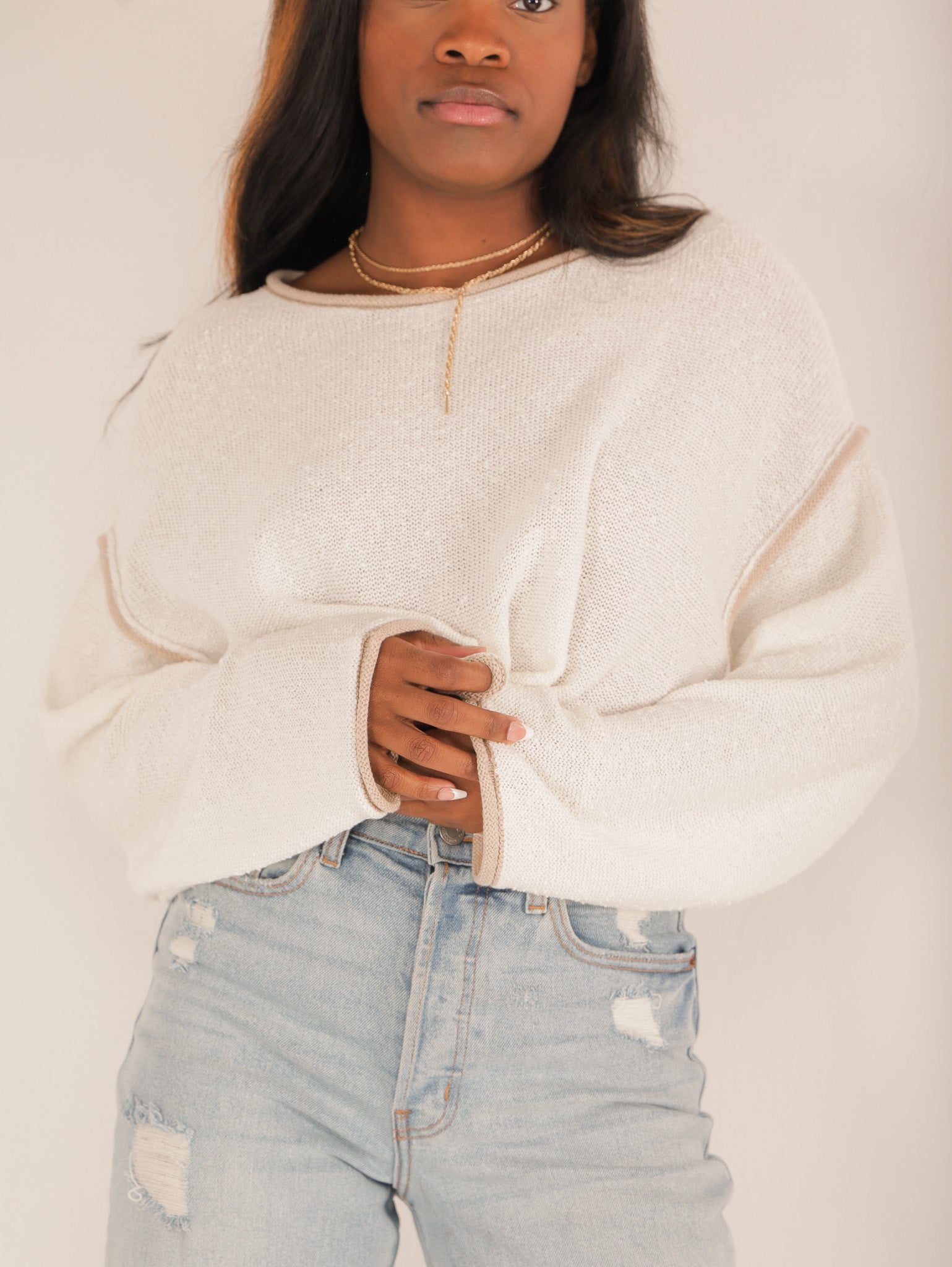 Molly Green - Sawyer Off Shoulder Sweater - Sweaters_Cardigans