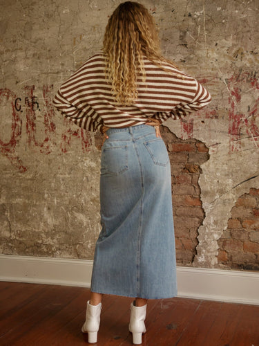 Molly Green - Scout Denim Midi Skirt - Skirts