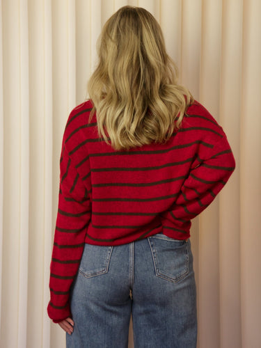 Molly Green - Shay Stripe Slouchy Sweater - Sweaters_Cardigans