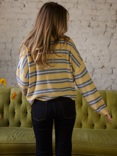 Molly Green - Shay Stripe Slouchy Sweater - Sweaters_Cardigans