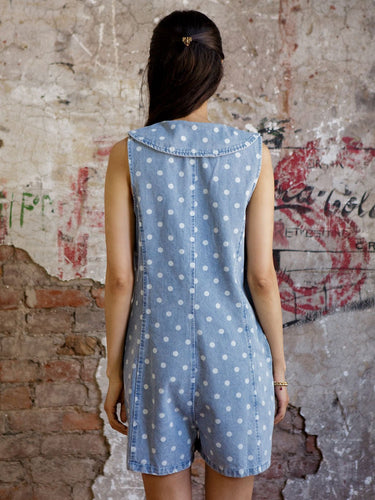 Molly Green - Sienna Polka Dot Romper - Rompers _ Jumpsuits