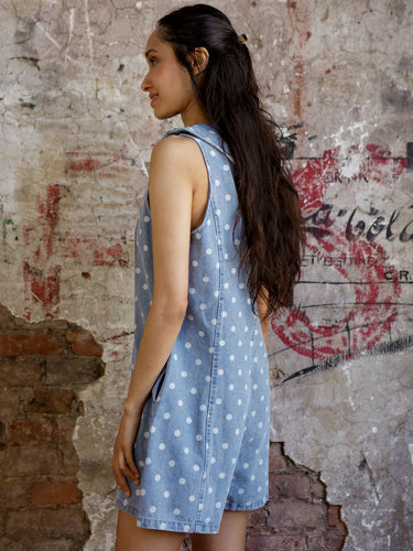 Molly Green - Sienna Polka Dot Romper - Rompers _ Jumpsuits