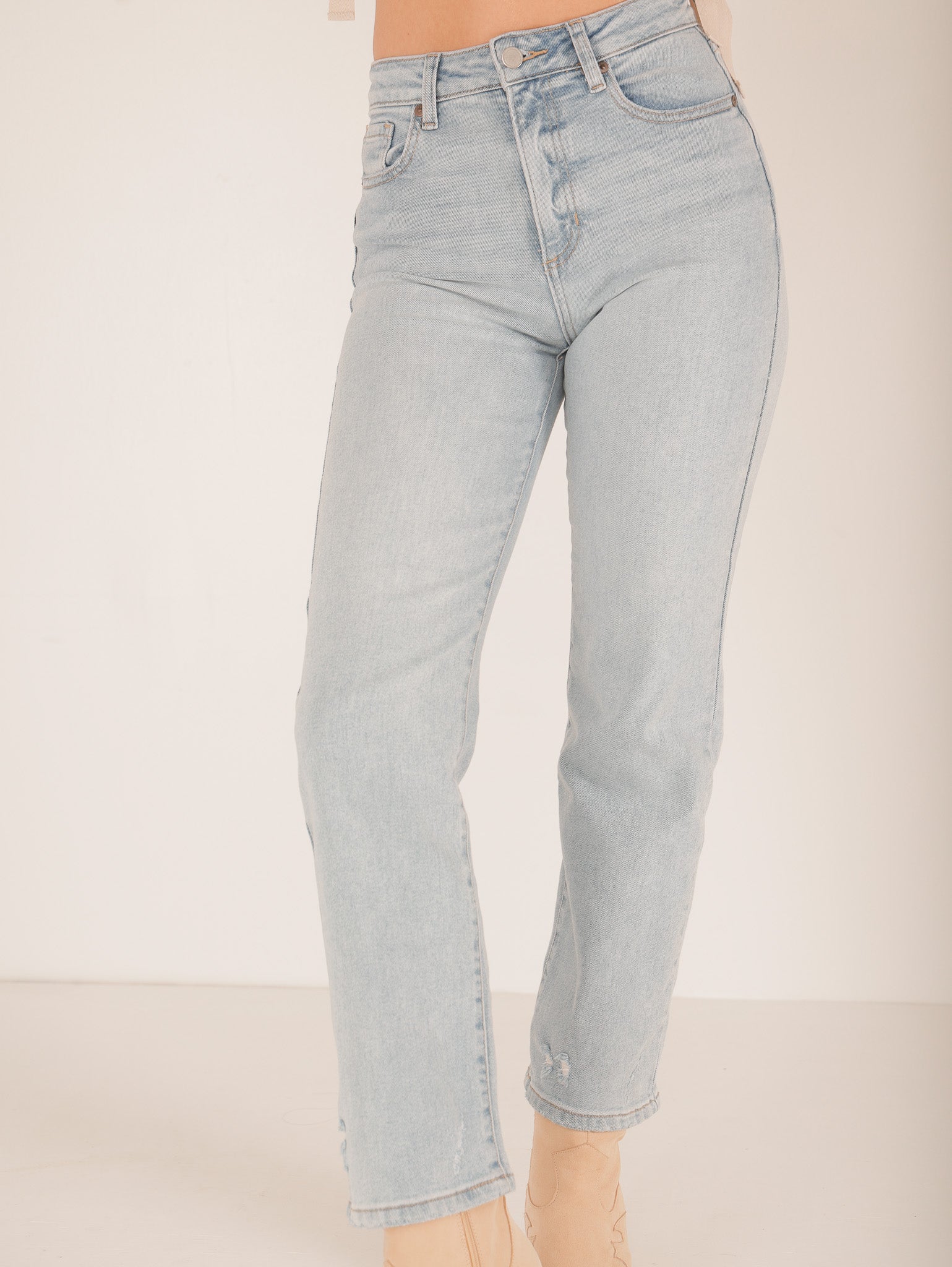 Molly Green - Stay A While Straight Leg Denim - Denim