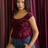 Molly Green - Valeria Velvet Blouse - Casual_Tops