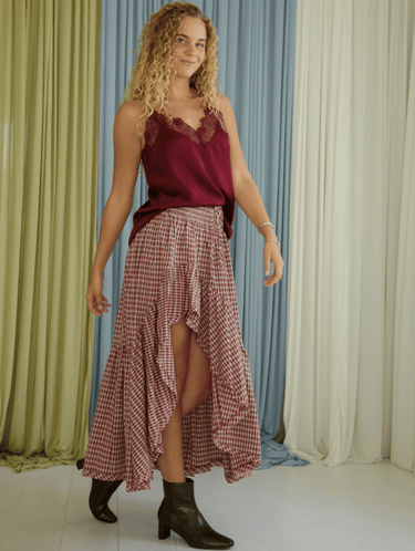 Molly Green - Venus Checkered Skirt - Skirts