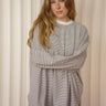 Molly Green - Vicki Oversized Striped Top - lounge_tops