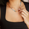 Molly Green - Victoria Multi Color Stone Necklace - Jewelry