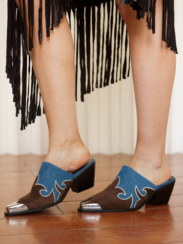 Molly Green - Western Mules - Shoes
