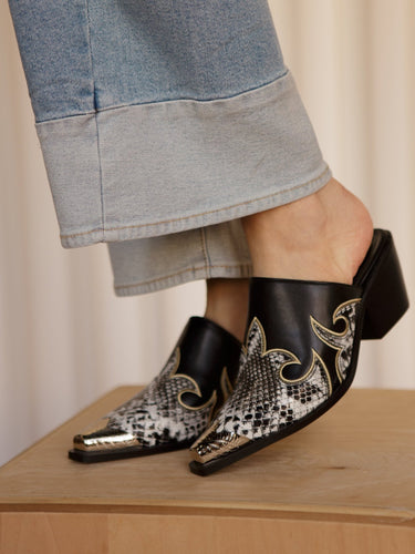 Molly Green - Western Mules - Shoes