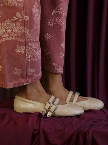 Molly Green - With Love Double Buckle Flats - Shoes