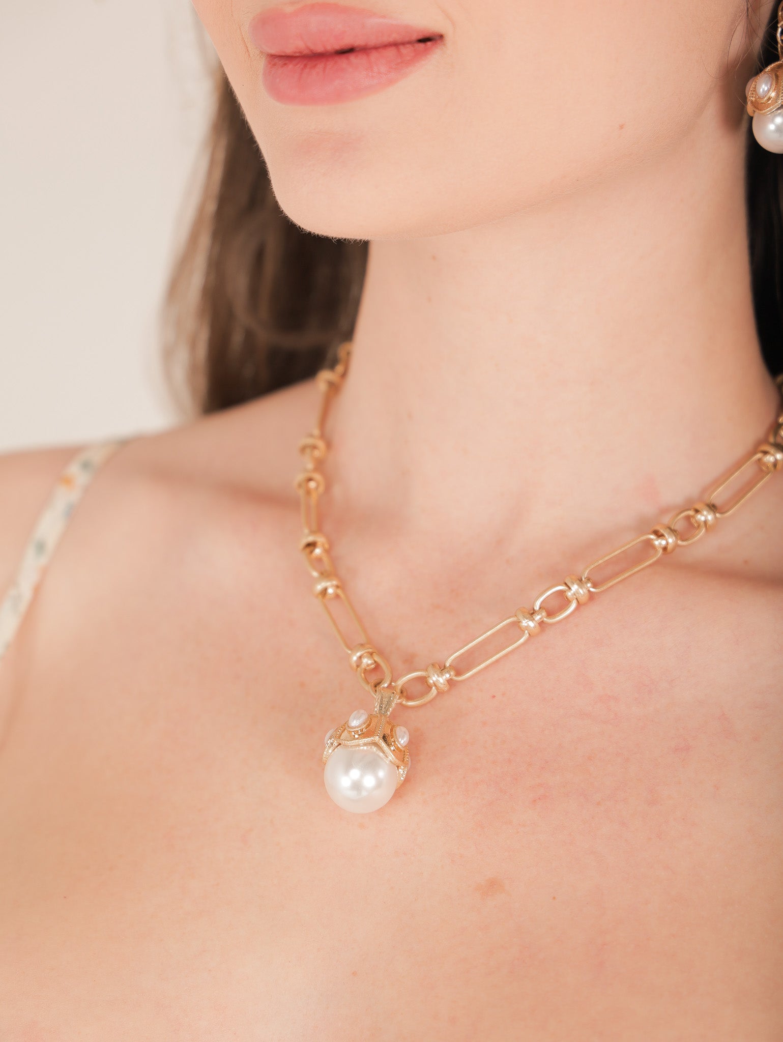 Addison Vintage Pearl Necklace