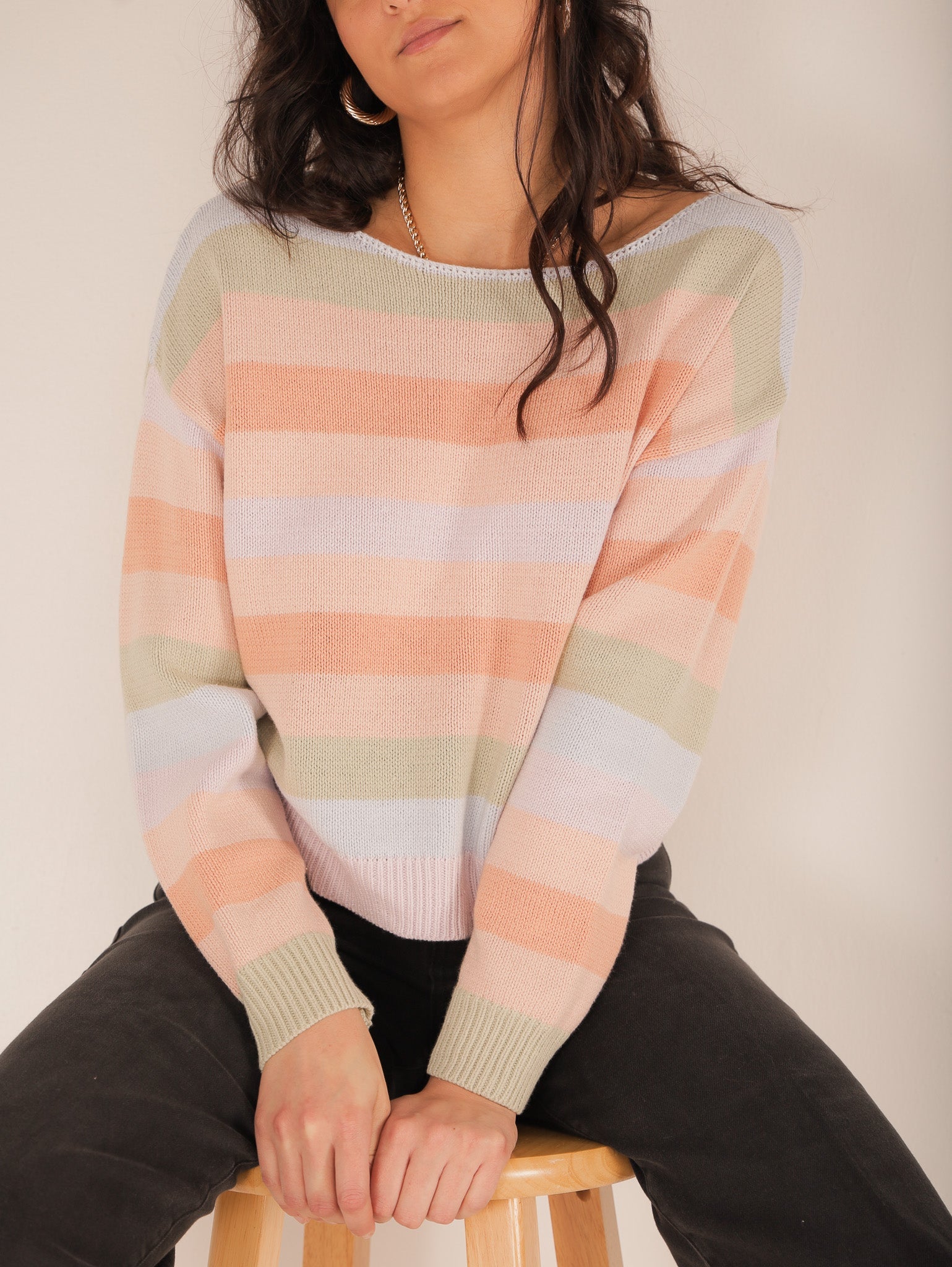 Molly Green - Brooke Striped Sweater - Sweaters_Cardigans